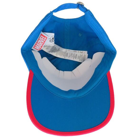 NEW! Disney Ms. Marvel 100% Cotton Logo Cap Baseball Hat Adults Blue Gold Red OS - Picture 2 of 10